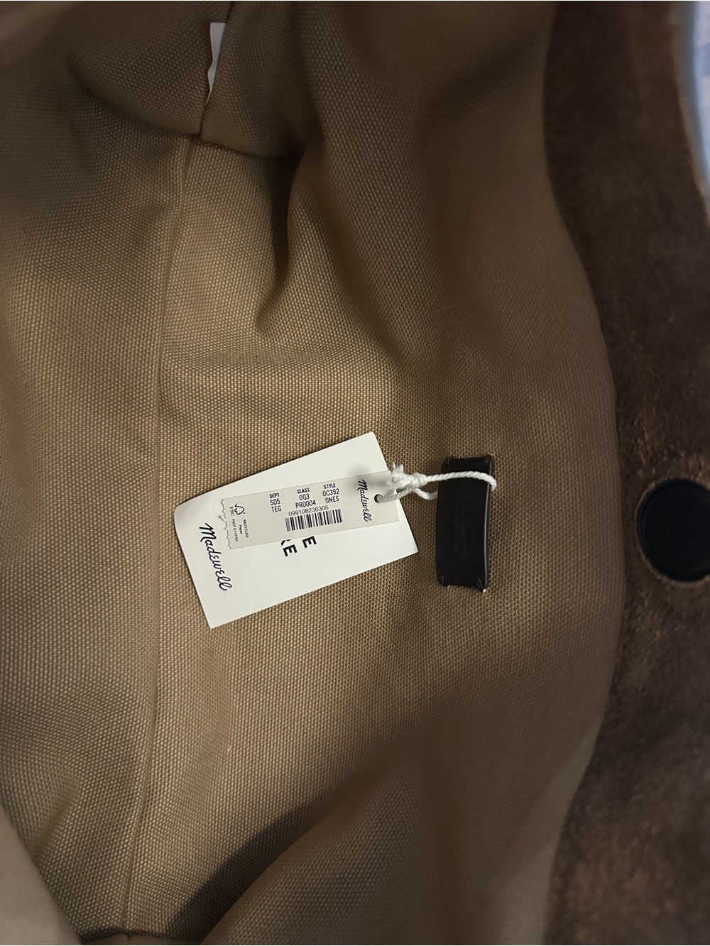 Madewell Mylie, soft grain, small shoulder bag, brown suede - Picture 11 of 12
